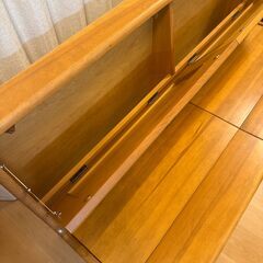 【希少・廃盤品】東海家具 COLORADO（コロラド）収納付きLDベンチ 無垢材  引取限定の画像