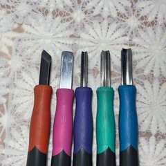 彫刻刀5本の画像