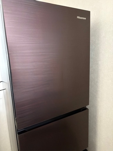 ハイセンス 冷蔵庫 幅55cm 282L ダークブラウン HR-G2801BR