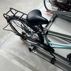 【決まり】丸石サイクル ママチャリ（水色）鍵・カゴ付き すぐ乗れます！の画像