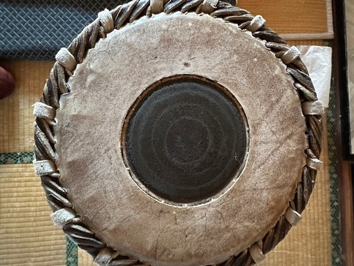 ムリダンガム　Mridangam 両面太鼓 民族楽器 太鼓 打楽器 和太鼓　インド楽器　ほぼ新品　ケース付　タブラ　ドーラク　シタール