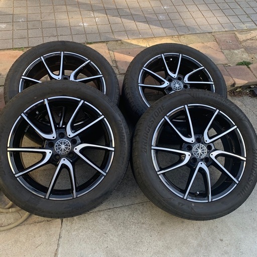215/55R18 18インチ　ホイール　タイヤ　セット　4本　6.5J 112