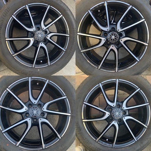 215/55R18 18インチ　ホイール　タイヤ　セット　4本　6.5J 112
