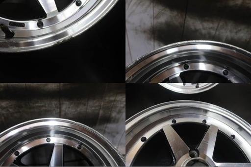 激安 エモーションR ロンシャンレプリカ 15×7J +30 8J +20 PCD100 4穴 4本セット 室内保管品 手渡しOK キズ多数 画像参照