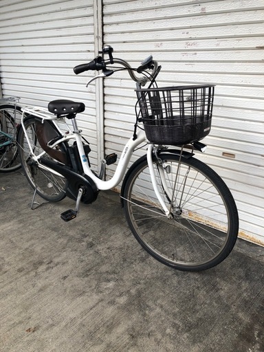 【京都発】京の楽チャリ　電動アシスト自転車　PAS with 白色