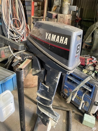 YAMAHA  2st8馬力  船外機(現状渡しになります)