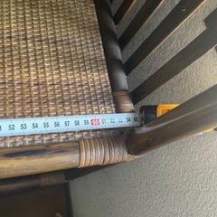 藤の4段収納棚の画像