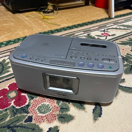 中古品SONYソニーCDラジオカセットコーダーCFD-E501電源ケーブル無し