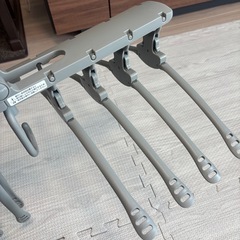 フランフラン　8連折りたたみハンガー　グレーの画像