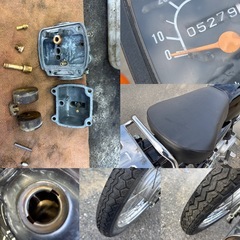 ⭐️K50快速2スト⭐️バッテリー・シート・プラグ新品交換⭐️キャブオーバーホール済⭐️運転楽しいクラッチ付きマニュアル原付オートバイ⭐️の画像