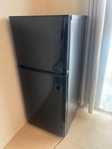 Haier JR-N121A ブラック冷蔵庫 (ノブ) 今津のキッチン家電《冷蔵庫