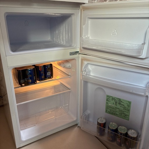 アイリスオーヤマノンフロン冷凍冷蔵庫AF81-W 81L ( キューピー