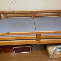 シングルベッド　収納ソファの画像