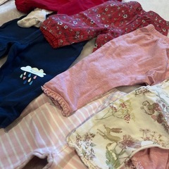 女の子ベビー服 新生児用パンツ 8点セットの画像