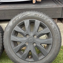 バリ山 ブリザック VRX2 スタッドレス 155/65r14 2022年製　アルミホイールの画像