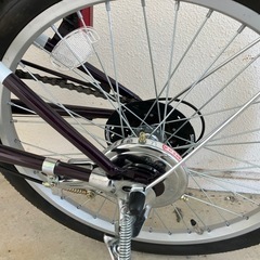 《取引中》【3,000円お値引き】【新品同様】【早い者勝ち】折りたたみ自転車 VILLE 20インチ 6段ギア パープルの画像