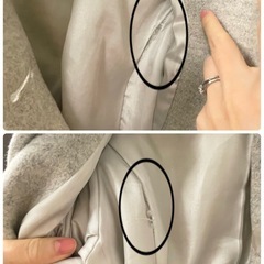 アプワイザーリッシェ リボン　ロングコート Apuweiser-riche ライトグレー　レディースの画像