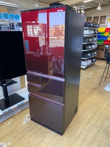 2/7値下げしました?SHARP?5ドア冷蔵庫?電動どっちもドア?2019年製?502L?シャープ?ファミリー冷蔵庫?SJ-WA50E