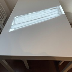 IKEA EKEDALENエーケダーレン伸長式ダイニングテーブル ホワイト 24時間限定割引】 IKEA EKEDALEN 伸長式ダイニングテーブル - メルカリ
