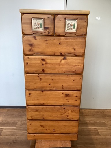 7段チェスト【町田市再生家具】252933 (ショップまちエコ ) 町田の収納