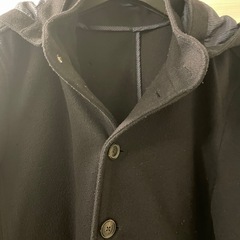 【ゴルカさまご予約】IKKA LOUNGE イッカ　ラウンジ　ネイビー　コート　冬物　厚地　上着　ジャケット　メンズ　Mサイズ　ショート丈の画像