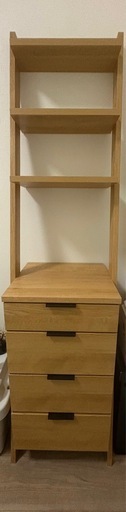 チェストラック 収納家具 ライトブラウン
