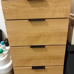 チェストラック 収納家具 ライトブラウンの画像