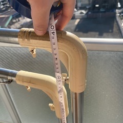 【引き取り限定】室外用 伸縮物干し 横幅可変100cm〜約160cm 高さ約100cm 軽量タイプの画像