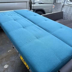 脚なし おしゃれ ソファベッド 2way ソファーベッド ソファ リクライニングの画像