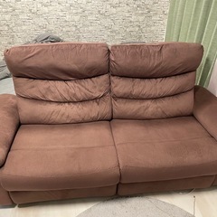 値下げ⭐︎早い者勝ち美品リクライニングソファー左右USB付きの画像