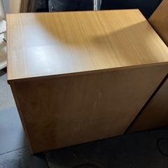 石2601-242 木目調　引き出し式4段チェスト　キズ汚れ有りの画像