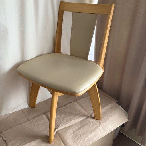 2個セット ニトリ 回転式 ダイニングチェア(リック GV LBR ニトリ 回転椅子ダイニングチェア DC リック GV LBR 2脚セット (Umeco