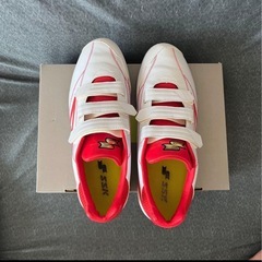 【先着優先】SSK野球用スパイクシューズ 28.0 cm ホワイト×レッドの画像