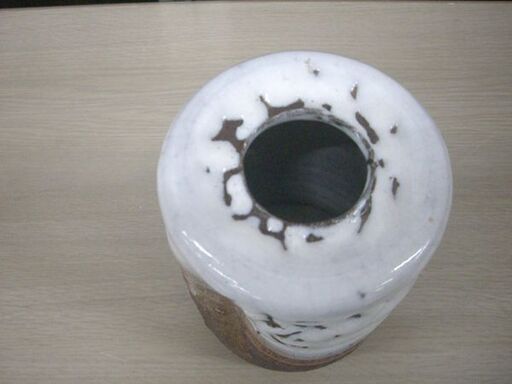 萩焼 掛花入 北浜山 渋谷泥詩 花器 花瓶 茶道具/華道具 共箱付 伝統