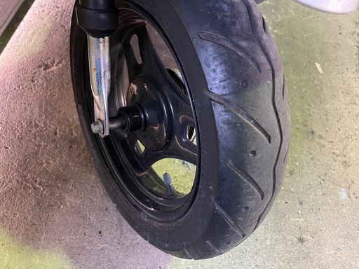 【売約済】実働 BT新品 バリ溝 スズキ CA45A レッツ4　4スト原付 インジェクション スクーター シルバー