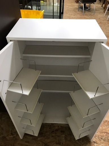 ジャングルジャングル貝塚店両開き本棚ホワイト美品貝塚市二色浜