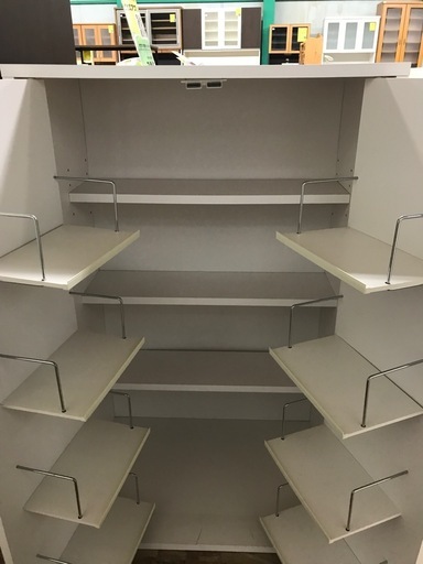 本棚　ジャングルジャングル貝塚店　貝塚市　二色浜　リサイクルショップ ジャングルジャングル貝塚店両開き本棚ホワイト美品貝塚市二色浜