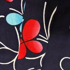 蝶柄 浴衣 ネイビーの画像