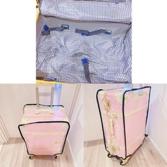 リズリサ　アンドシュエット　ピンク レディース　キャリーケース　姫スーツーケースの画像