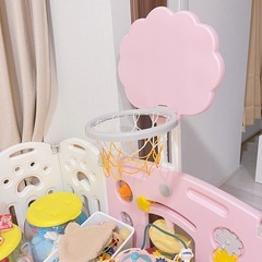 ベビーサークル　ピンク　可愛い　女の子　の画像