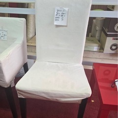 期間限定　割引中！【格安　美品】白い布製チェア　二脚3000円　ほぼ使用なし　　の画像
