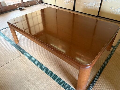 ちゃぶ台座卓センターテーブル木製 (うずら) 渡瀬のテーブル《座卓