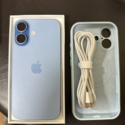 iphone17 256Gbミストブルー　SIMロック無　アックティべション解除済、修理履歴無し