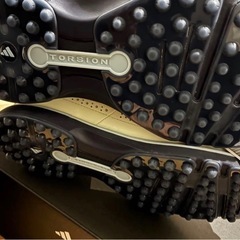 新品未使用　adidasゴルフ　MC80 ゴルフシューズ ホワイト　ネイビーの画像