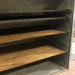 中古 おかもち アルミ製 出前箱 出前 収納 工具箱の画像