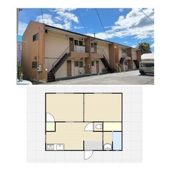 家賃28,000円🏠　広々全フローリング２ＤＫアパート🏠🍀…