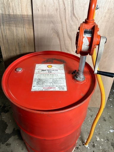 業務用 ドラム缶200L＋工進 手動ポンプ SB-25 セット 引き取り限定