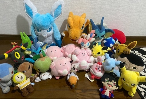 早め希望】ポケモン等 ぬいぐるみ大量まとめ売り／3000円 (男澤) 幸の