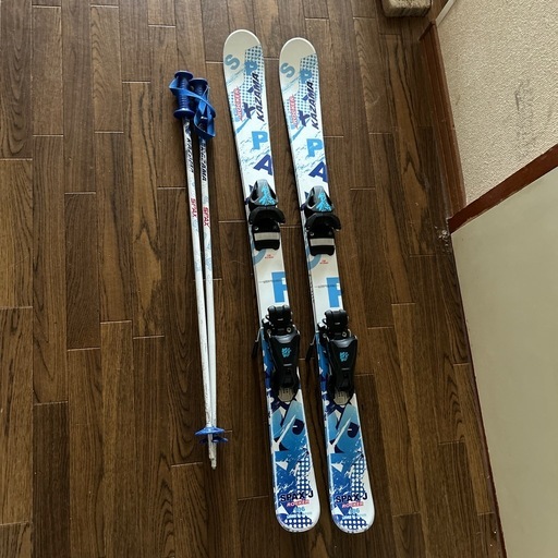 KAZAMA SPAX ROCKER 106cmスキー板とポールセット (そこら辺のあばさん