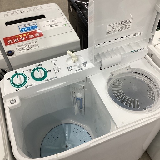 【トレファクピエリ守山店】【取りに来られる方限定】AQUA（アクア）2槽式洗濯機　2024年製